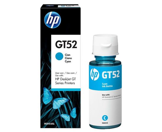 Купить Контейнер с чернилами HP для DeskJet GT5810/GT5820 GT52 Cyan (M0H54AE) по лучшей цене