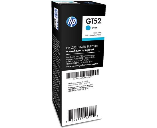 Купить Контейнер с чернилами HP для DeskJet GT5810/GT5820 GT52 Cyan (M0H54AE) по лучшей цене