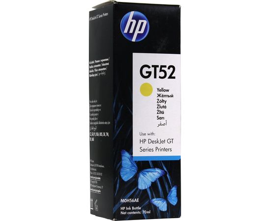 Купить Контейнер с чернилами HP для DeskJet GT5810/GT5820 GT52 Yellow (M0H56AE) по лучшей цене
