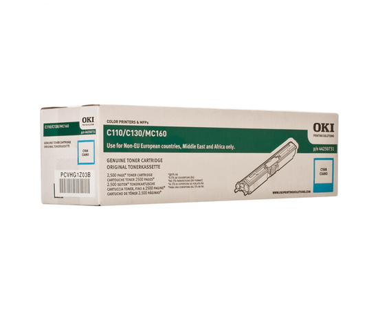 Купить Картридж тонерный OKI для C110/С130/MC160 2500 копий Cyan (44250731) MAX по лучшей цене