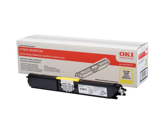 Купить Картридж тонерный OKI для C110 1500 копий Yellow (44250725) по лучшей цене