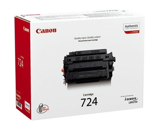 Купить Картридж тонерный Canon 724 для LBP-6750dn 6000 копий Black (3481B002) по лучшей цене