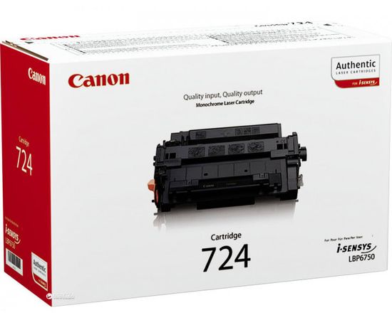 Купить Картридж тонерный Canon 724 для LBP-6750dn 6000 копий Black (3481B002) по лучшей цене