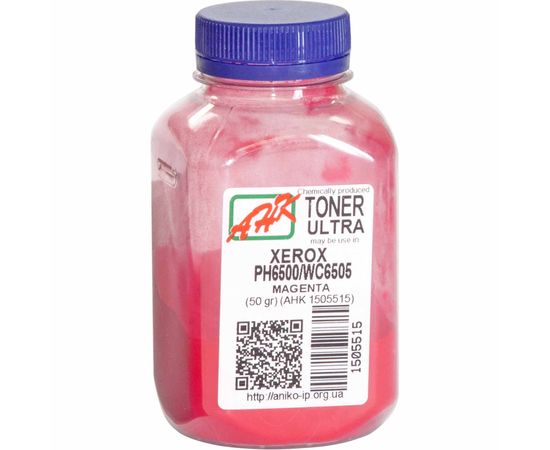 Купить Тонер АНК для Xerox Phaser 6500/ WC 6505 бутль 50г Magenta (1505515) ULTRA COLOR по лучшей цене