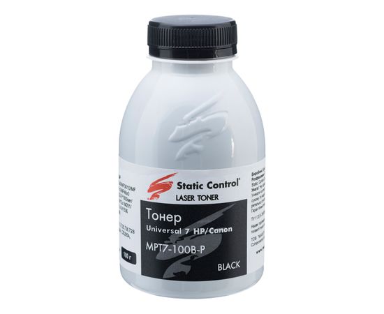 Купить тонер универсальный 7 HP/Canon 100г (фасованный) Static Control по лучшей цене