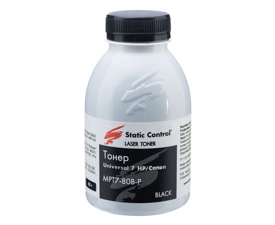 Купить тонер универсальный 7 HP/Canon 80г (фасованный) Static Control по лучшей цене