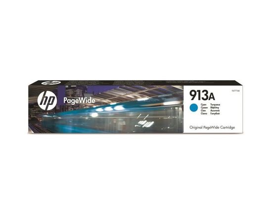 Купить Картридж HP для PageWide 352dw/377dw/452dwt, HP 913A Cyan (F6T77AE) по лучшей цене