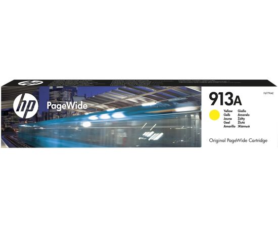 Купить Картридж HP для PageWide 352dw/377dw/452dwt, HP 913A Yellow (F6T79AE) по лучшей цене