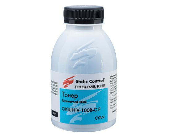 Купить тонер универсальный OKI (Glossy) 100г cyan (фасованный) Static Control по лучшей цене