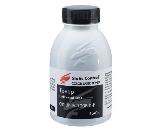 Купить тонер универсальный OKI (Glossy) 100г black (фасованный) Static Control по лучшей цене