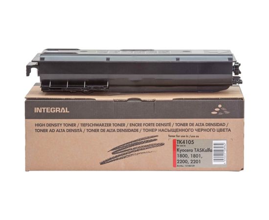 Купить Туба с тонером Integral для Kyocera Mita TASKalfa 1800/1801/2200/2201, аналог TK-4105 Black (12100129) + чип по лучшей цене