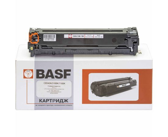 Купить Картридж тонерный BASF для HP CLJ CP1215/CP1515/CM1312 аналог CB540A Black (BASF-KT-CB540A) по лучшей цене