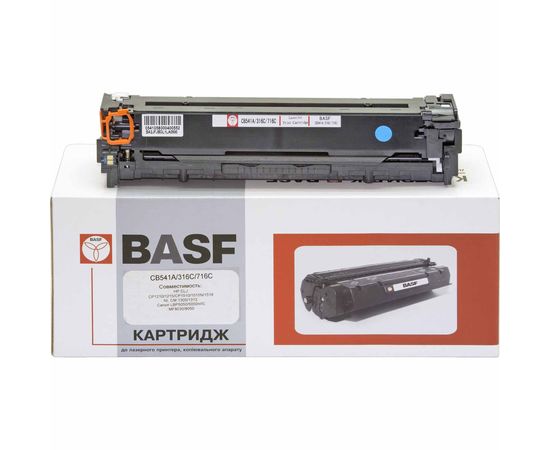 Купить Картридж тонерный BASF для HP CLJ CP1215/CP1515/CM1312 аналог CB541A Cyan (BASF-KT-CB541A) по лучшей цене