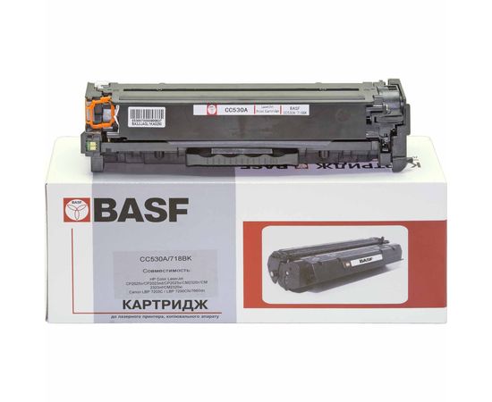 Купить Картридж тонерный BASF для HP CLJ CP2025/CM2320, Canon 718 аналог CC530A Black (BASF-KT-CC530A) по лучшей цене