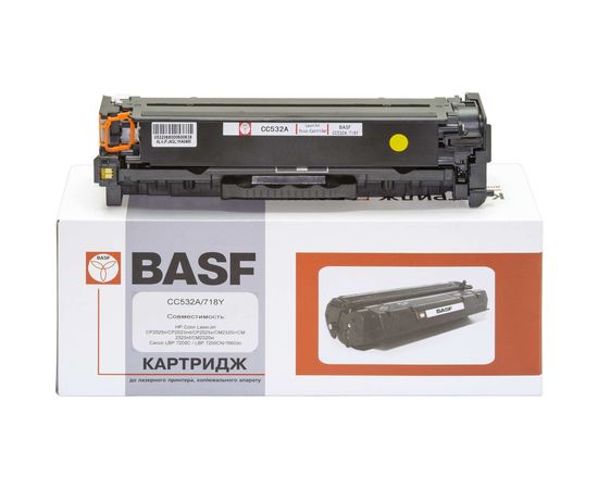 Купить Картридж тонерный BASF для HP CLJ CP2025/CM2320, Canon 718 аналог CC532A Yellow (BASF-KT-CC532A) по лучшей цене