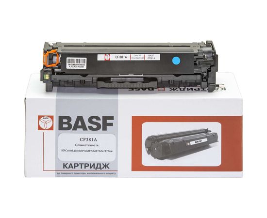Купить Картридж тонерный BASF для HP LJ Pro M476dn/M476dw/M476nw аналог CF381A Cyan (BASF-KT-CF381A) по лучшей цене