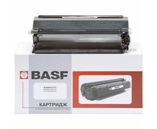 Купить Картридж тонерный BASF для Lexmark X264/X363/X364 аналог X264H21G Black (BASF-KT-X264H21G) по лучшей цене