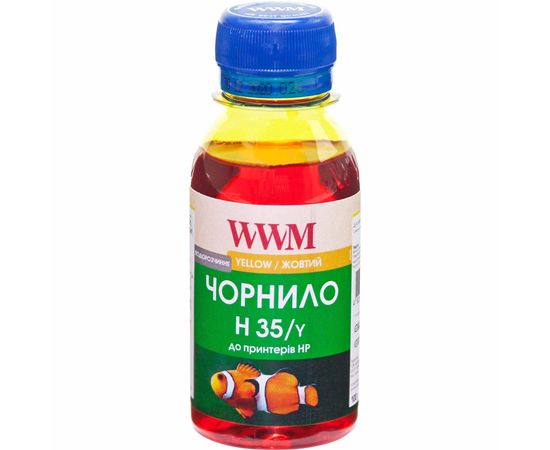 Купить Чернила WWM для HP №22/134/121 100г Yellow Водорастворимые (H35/Y-2) для СНПЧ по лучшей цене