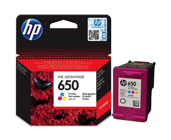 Купить Картридж HP для DJ Ink Advantage 2515 HP 650 Color (CZ102AE) по лучшей цене