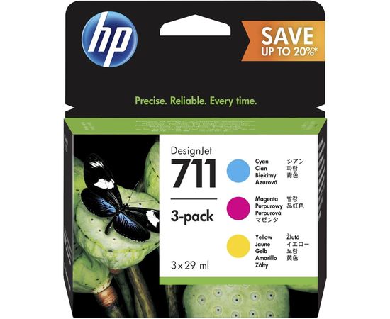 Купить Картридж HP для DesignJet T120/T520 HP 711 C/M/Y (P2V32A) Тройная упаковка по лучшей цене
