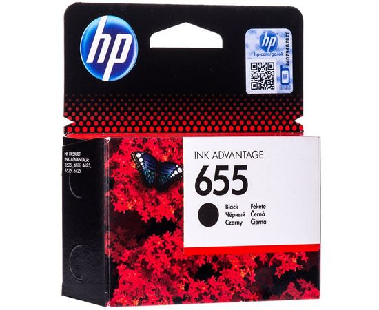 Купить Картридж HP для DJ Ink Advantage 3525/4615/4625 HP 655 Black (CZ109AE) по лучшей цене
