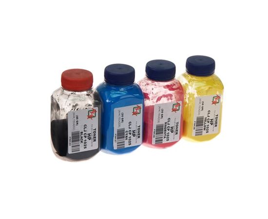 Купить Набор тонера АНК для HP CLJ CP1025 бутль B/C/M/Y (1503132) Black 40г , Color 35г по лучшей цене