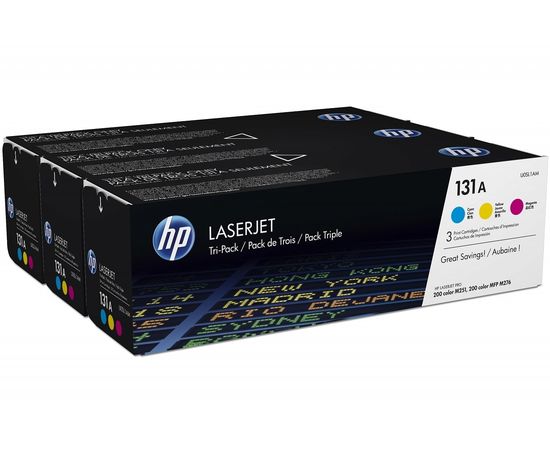 Купить Набор тонерных картриджей HP для CLJ M276n/M251n 3x1800 копий (U0SL1AM) C/M/Y по лучшей цене