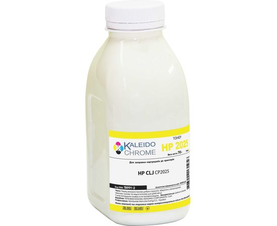 Купить Тонер Kaleidochrome для HP CLJ CP2025 бутль 70г Yellow (TB99Y-2) по лучшей цене