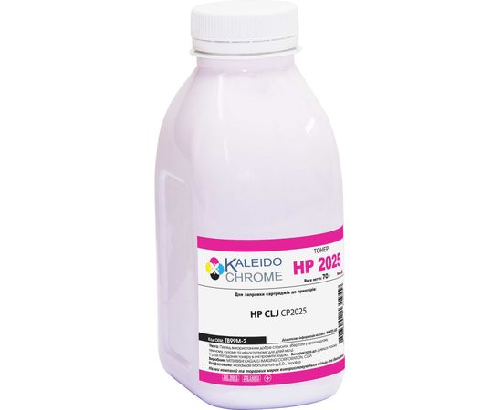 Купить Тонер Kaleidochrome для HP CLJ CP2025 бутль 70г Magenta (TB99M-2) по лучшей цене