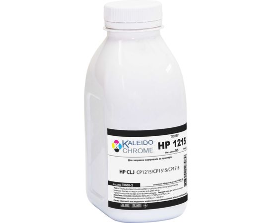 Купить Тонер Kaleidochrome для HP CLJ CP1215/CP1515/CM1312 бутль 55г Black (TB88B-2) по лучшей цене