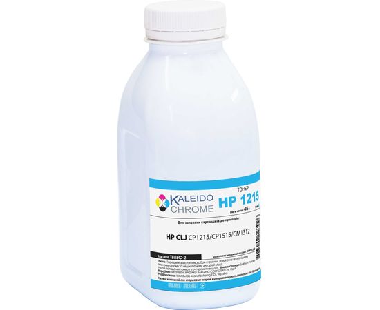 Купить Тонер Kaleidochrome для HP CLJ CP1215/CP1515/CM1312 бутль 45г Cyan (TB88C-2) по лучшей цене