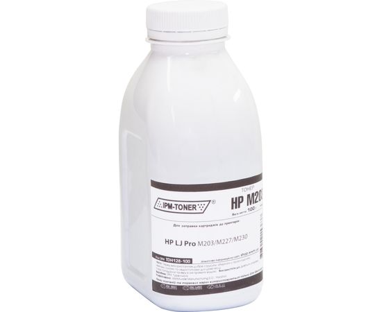 Купить Тонер IPM для HP LJ Pro M203/M227/M230 бутль 100г Black (TDH128-100) по лучшей цене