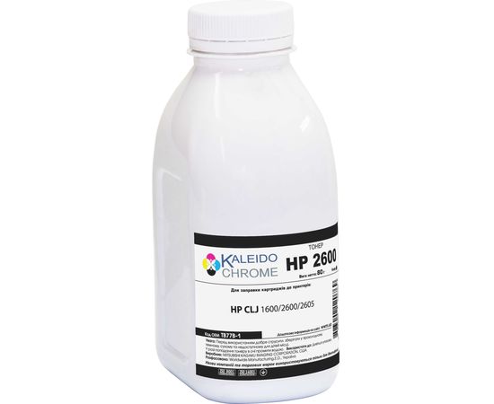 Купить Тонер Kaleidochrome для HP CLJ 1600/2600/2605 бутль 80г Black (TB77B-1) по лучшей цене