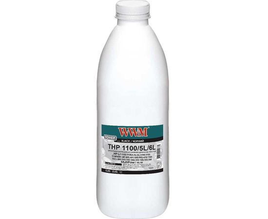 Купить Тонер WWM для HP LJ 1100/5L/6L бутль 1000г Black (TB31-3) по лучшей цене