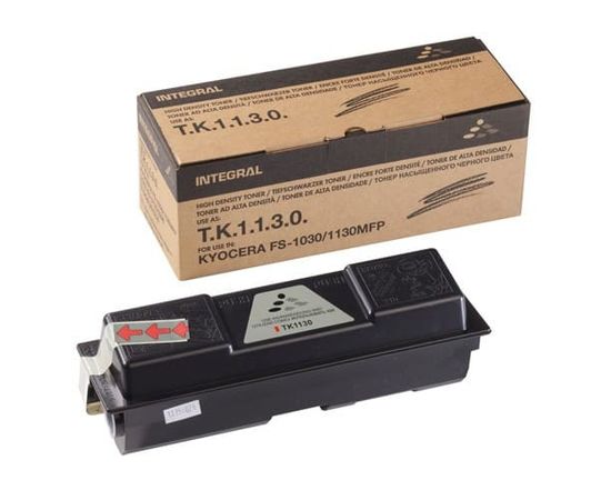 Купить Туба с тонером Integral для Kyocera Mita FS-1030/1130 аналог TK-1130 Black (12100088) по лучшей цене