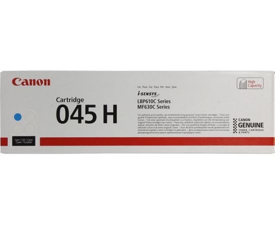 Купить Картридж тонерный Canon 045H для MF-610/630 2200 копий Cyan (1245C002) по лучшей цене