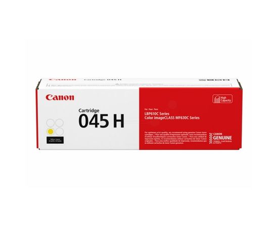 Купить Картридж тонерный Canon 045H для MF-610/630 2200 копий Yellow (1243C002) по лучшей цене