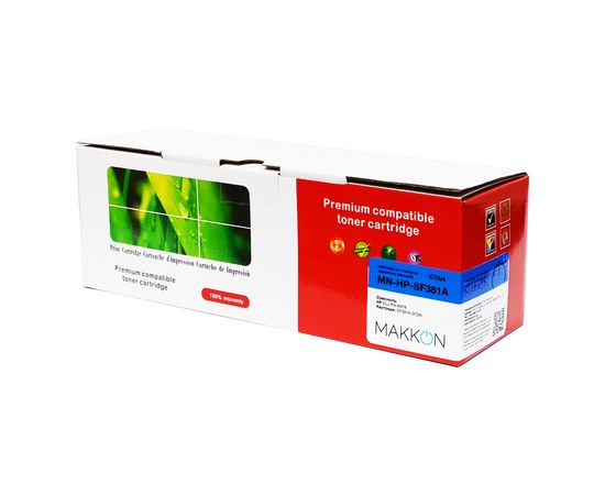 Купить картридж HP CLJP CF381A (312A) (SF381A) Makkon 2.7k cyan по лучшей цене