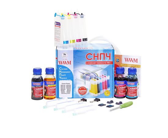 Купить Система непрерывной подачи чернил WWM для Canon Pixma MG2140/MG2240/MG3140/MG4140 (IS.0124U) c универсальными чернилами CARMEN по лучшей цене