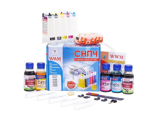 Купить Система непрерывной подачи чернил WWM для Canon Pixma IP4200/IP4300/IP4500/IP5300 (IS.0110ARC) с авточипами по лучшей цене