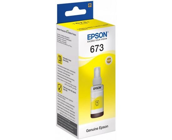 Купить Контейнер с чернилами Epson для L800 Yellow (C13T67344A) по лучшей цене