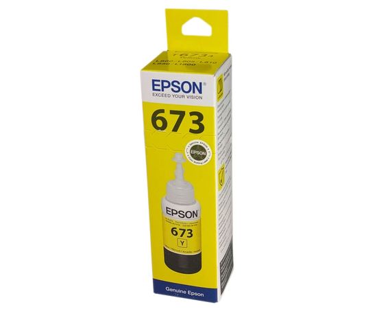 Купить Контейнер с чернилами Epson для L800 Yellow (C13T67344A) по лучшей цене