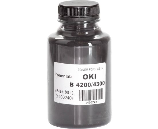 Купить Тонер TonerLab для OKI B4200/B4300 бутль 80г Black (1400240) по лучшей цене