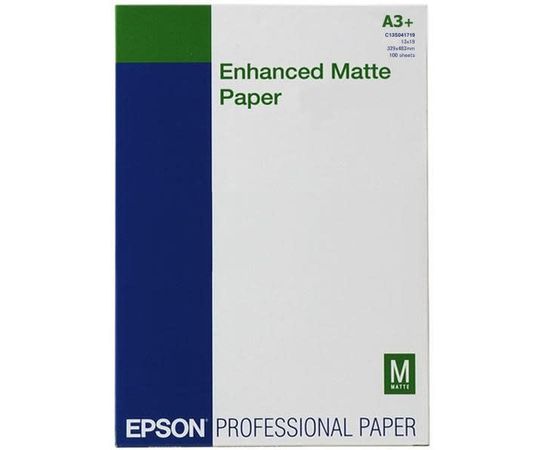 Купить Фотобумага Epson Enhanced Matter Paper 192г/м кв, A3+, 100л (C13S041719) по лучшей цене