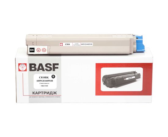 Купить Картридж тонерный BASF для OKI C810 аналог 44059120/44059108 Black (BASF-KT-C810K) по лучшей цене