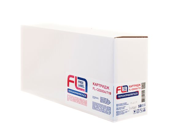 Купить Картридж совместимый HP 05A (CE505A)/Canon 719 Free Label (FL-CE505A/719) по лучшей цене