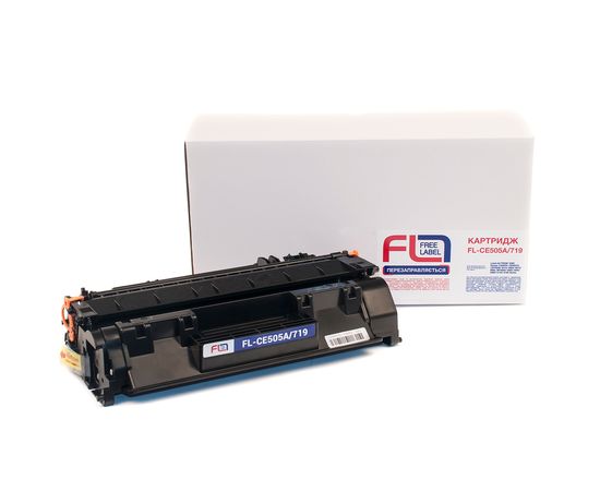 Купить Картридж совместимый HP 05A (CE505A)/Canon 719 Free Label (FL-CE505A/719) по лучшей цене