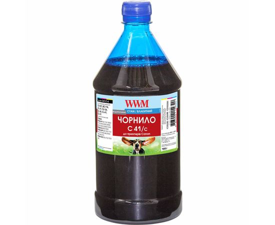 Купить Чернила WWM для Canon CL-41C/CL-51C/CLI-8C 1000г Cyan Водорастворимые (C41/C-4) по лучшей цене