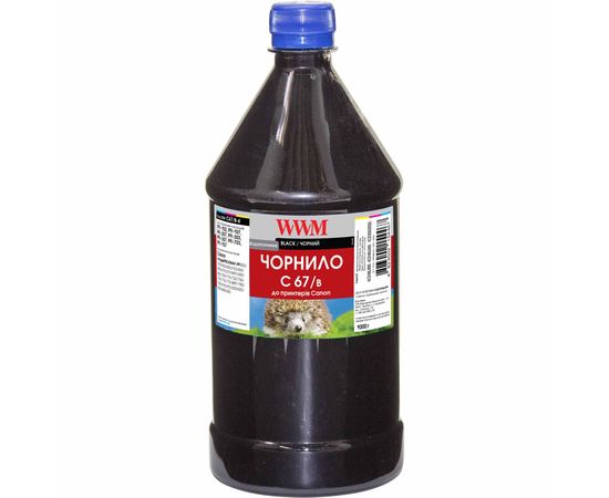 Купить Чернила WWM для Canon PFI-107Bk 1000г Black Водорастворимые (C67/B-4) по лучшей цене