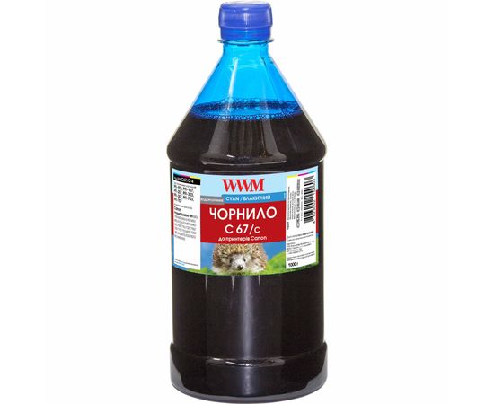 Купить Чернила WWM для Canon PFI-107С 1000г Cyan Водорастворимые (C67/C-4) по лучшей цене